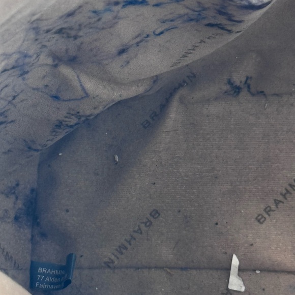 Brahmin Duxbury Satchel Black Charleston Leather Zip Top handle crossbody - Picture 8 of 14